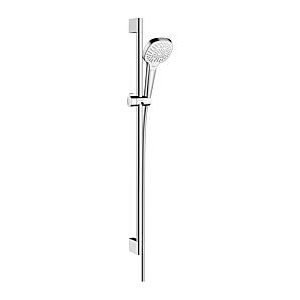 Hansgrohe Croma Select E Multi Brause Set 26590400 weiss chrom, mit 90 cm Brausestange Unica Croma