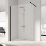 Kermi Dark Edition WALK-IN XB 120 x 200 cm, inkl. Stabilisierung rund