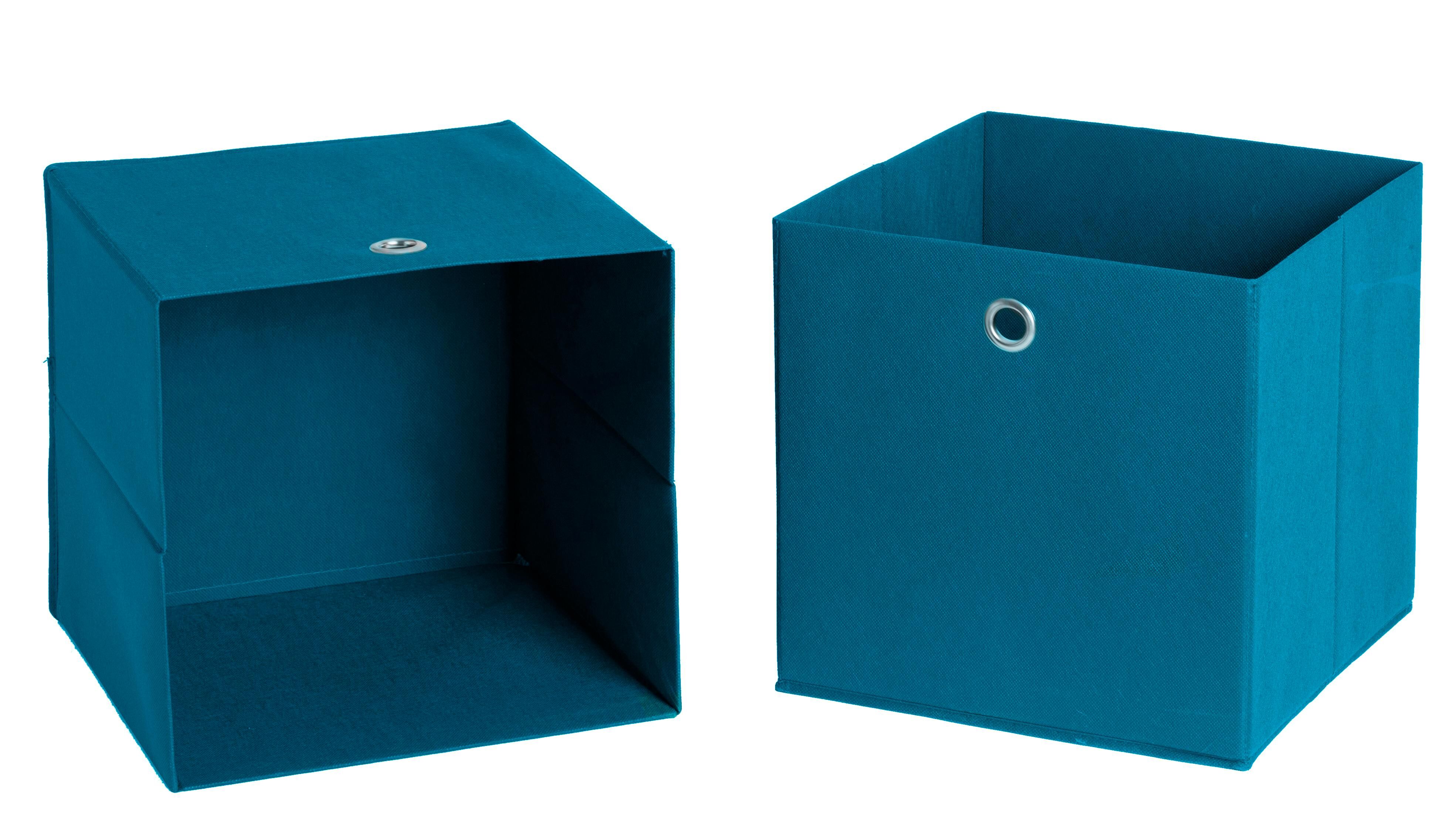 Schildmeyer Faltbox »Box«, 2er-Set mit Vliesüberzug blau Größe