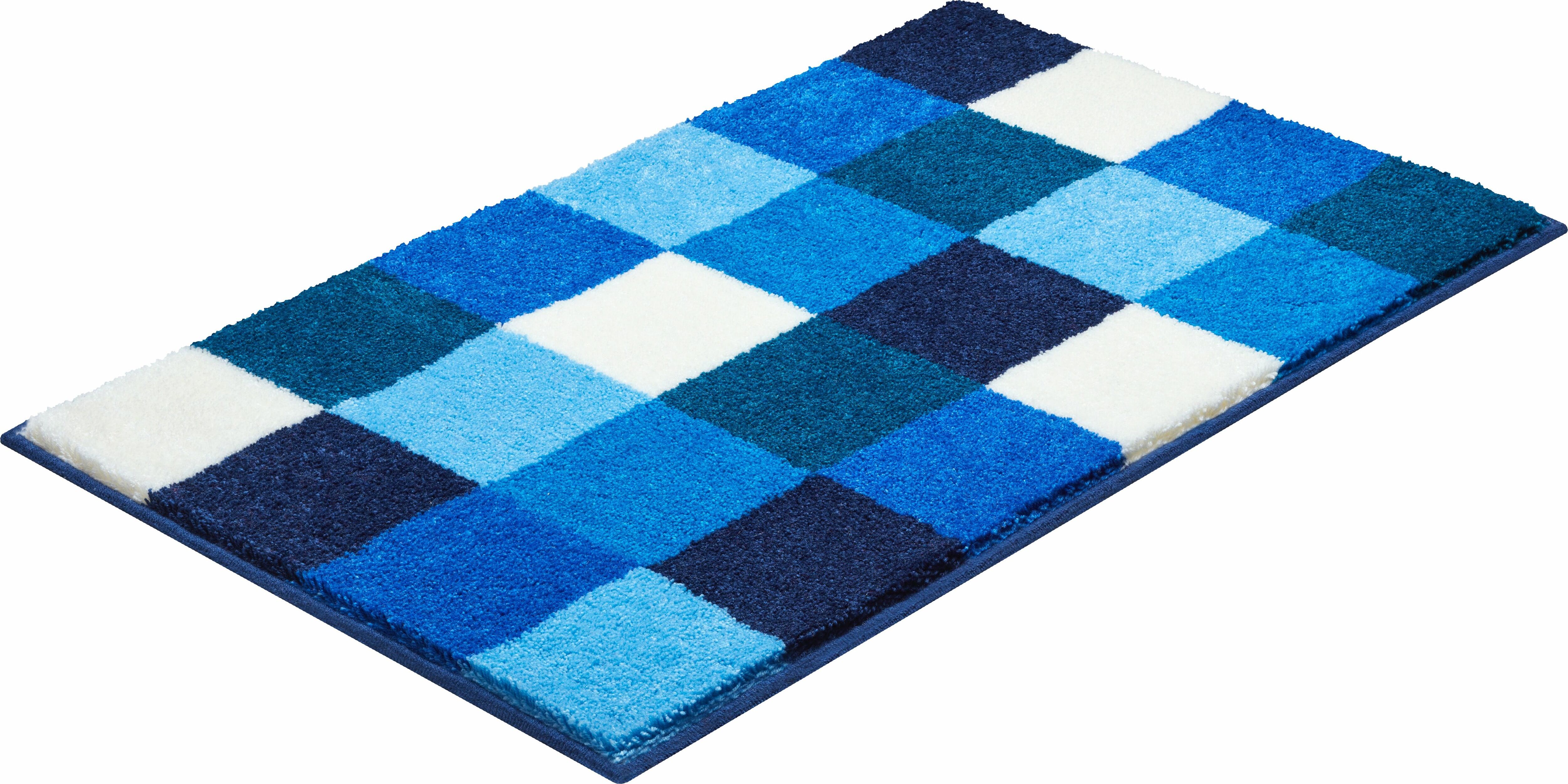 Grund Badematte »BONA«, Höhe 20 mm, fussbodenheizungsgeeignet,... blau Größe rechteckig 50x60 cm rechteckig 60x100 cm rechteckig 70x120 cm rechteckig 80x140 cm rechteckig mit Ausschnitt 50x60 cm