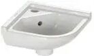 Duravit Starck 3 Eck-Handwaschbecken 43 cm mit 1 Hahnloch  B: 43 T: 38 cm weiß mit wondergliss 07524400001