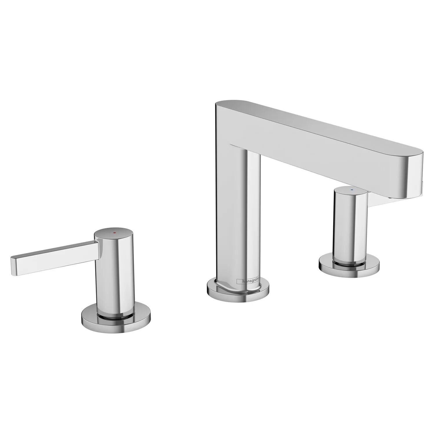 Hansgrohe Finoris 3-Loch Waschtischarmatur 110 mit Push-Open Ablaufgarnitur Finoris H: 13,8 Ausladung: 16,9 cm chrom 76033000