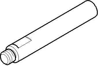 Dornbracht Ersatz-Zugstange  für Einhand-Wannenbatterien platin matt 093109021-06