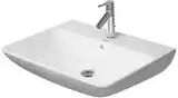 Duravit ME by Starck Waschtisch 65 cm mit 1 Hahnloch durchstochen  B: 65 T: 49 cm weiß mit wondergliss 23356500001