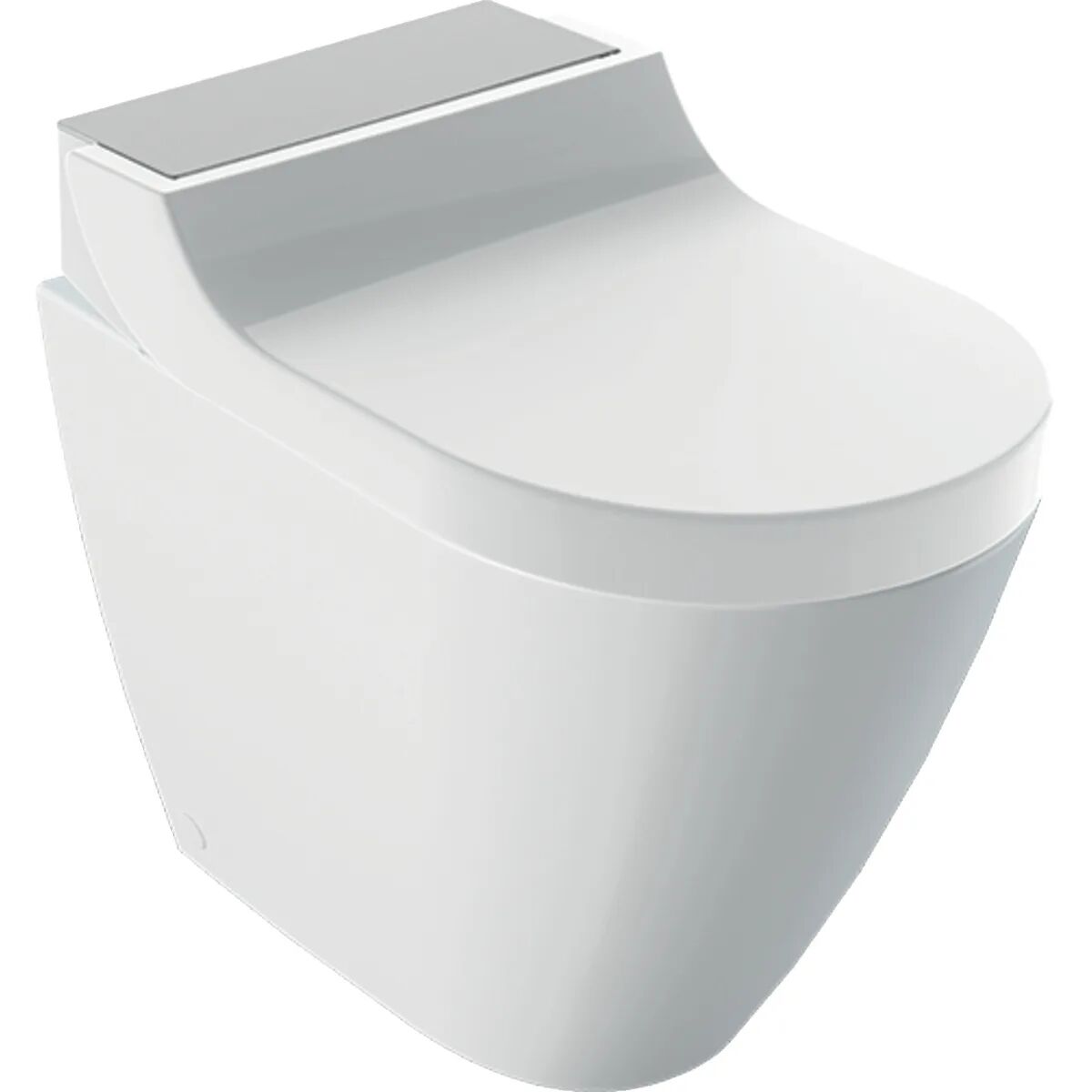 Geberit AquaClean Tuma Comfort WC-Komplettanlage Stand-WC AquaClean B: 36 T: 56 H: 55 cm edelstahl gebürstet 146.310.FW.1