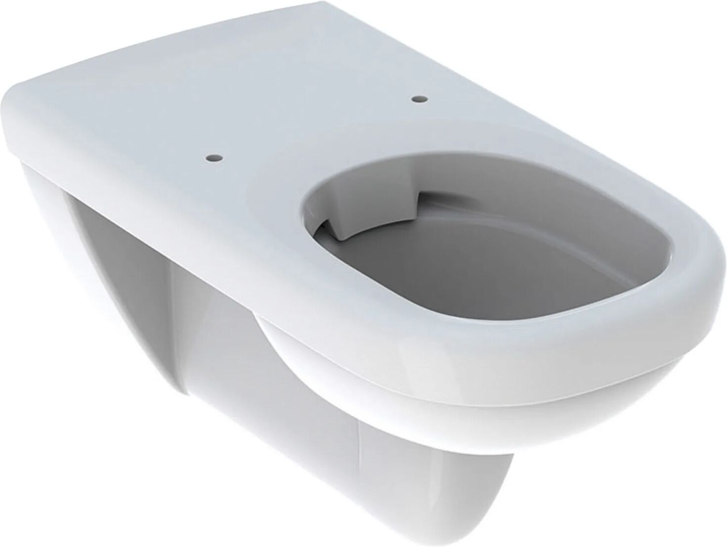 Geberit Renova Comfort Wand-WC Tiefspüler, Rimfree, eckig  B: 39 T: 70 H: 36 cm weiß mit keratect 208560600