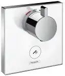 Hansgrohe ShowerSelect Glas Thermostat Highflow Unterputz für 1 Verbraucher ShowerSelect B: 15,6 T: 15,6 H: 2,4 cm weiß/chrom 15735400