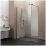 Koralle S800 Walk-In Seitenwand mit Pendelelement 140 cm links S800 Walk-In B: 140 H: 200 cm silber hochglanz VD00914020CA1