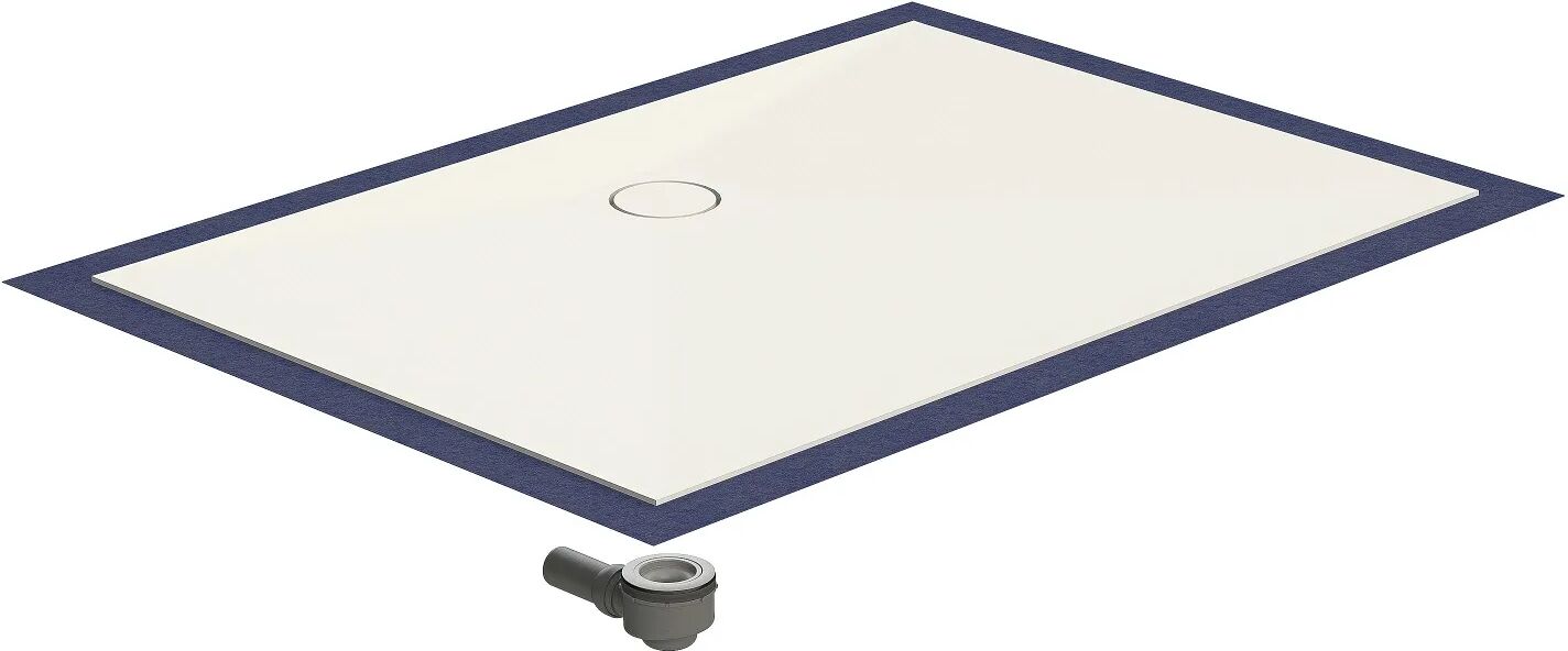 Schedel Plan Plus Mineral-Duschelement bodeneben 150 x 100 cm, Ablauf hinten mittig Plan Plus B: 150 T: 100 H: 4,5 cm