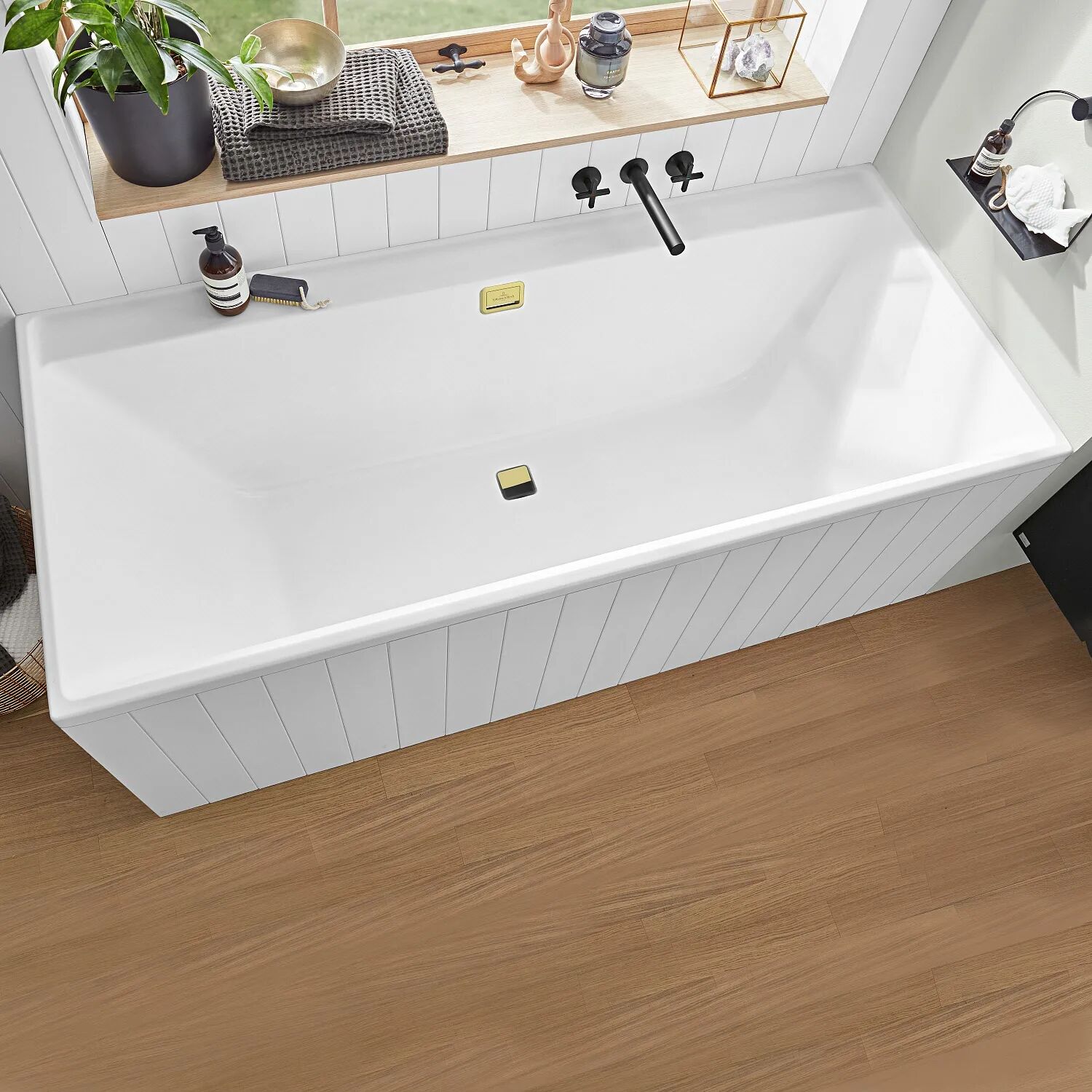 Villeroy & Boch Collaro Badewanne 190 x 90 cm  L: 190 B: 90 cm stone white UBA199COR2JV-RW