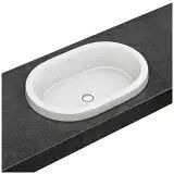 Villeroy & Boch Architectura Einbauwaschtisch oval  B: 60 / 61,5 T: 40 H: Rand 4 cm weiß mit ceramicplus 416660R1