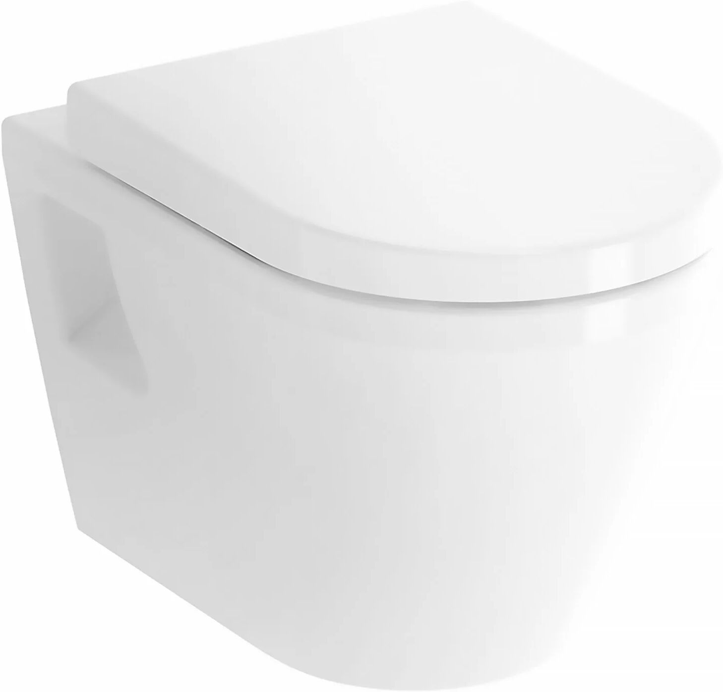 VitrA Integra Wand-WC Flachspüler mit Spülrand  B: 35,5 T: 54 cm weiß mit vitraclean 7064B403-0075