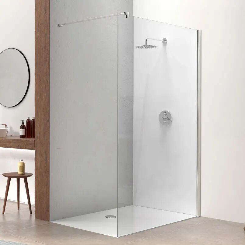 Koralle SL750 Trennwand für Walk-In 103 cm, rechts SL410 B: 103 H: 200 cm silber hochglanz G606510320C61