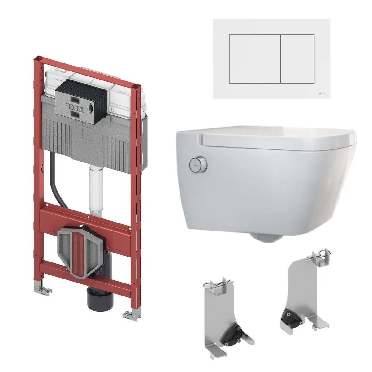 TECE TECEone-Set mit Dusch-WC inkl. WC-Sitz, Betätigungsplatte, WC-Modul TECEone  Komplett-Set 9700200 + 9700600 + 9240400 + 9300300 + 9880046