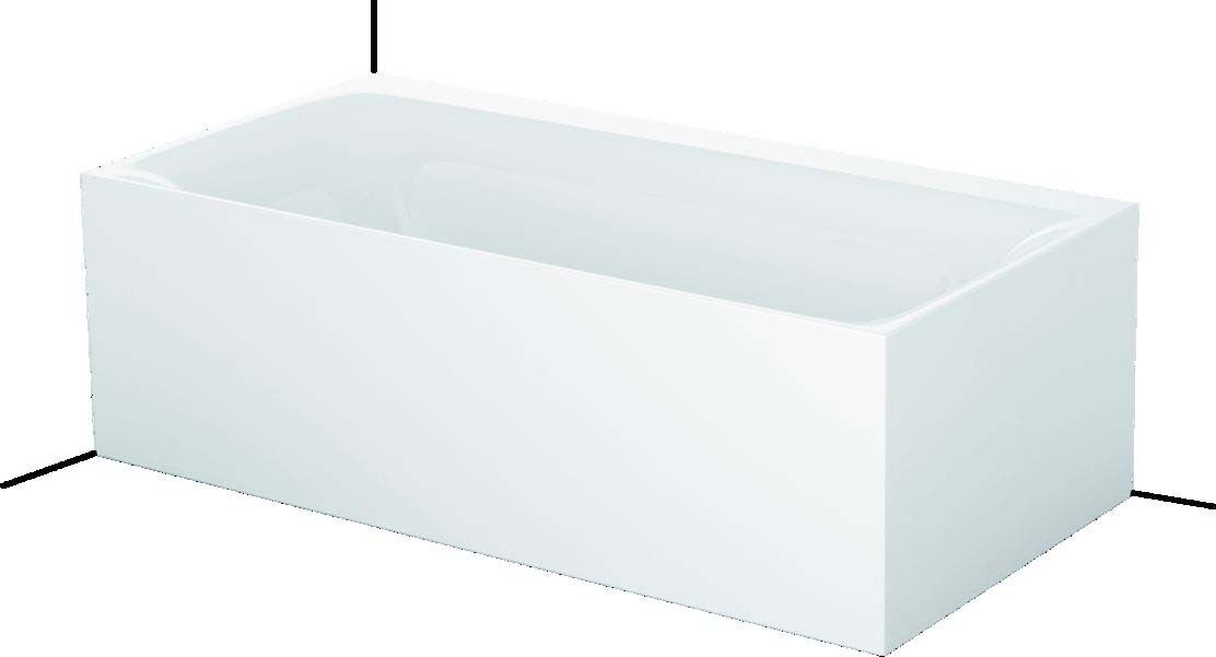 Bette BetteLux Silhouette Badewanne 3461-001CERVS 180x90x45cm, Eckeinbau links, mit Schürze, pergamon