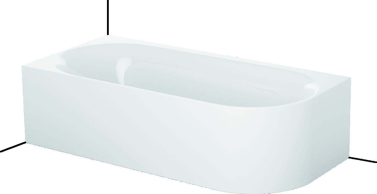 Bette BetteLux Oval Silhouette Badewanne 3427-287CERVS starwhite, 195x95x45cm