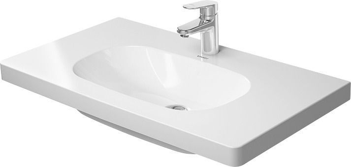 Duravit D-Code Möbelwaschtisch  03528500002 ohne Überlauf, weiss, 85 x 48 cm