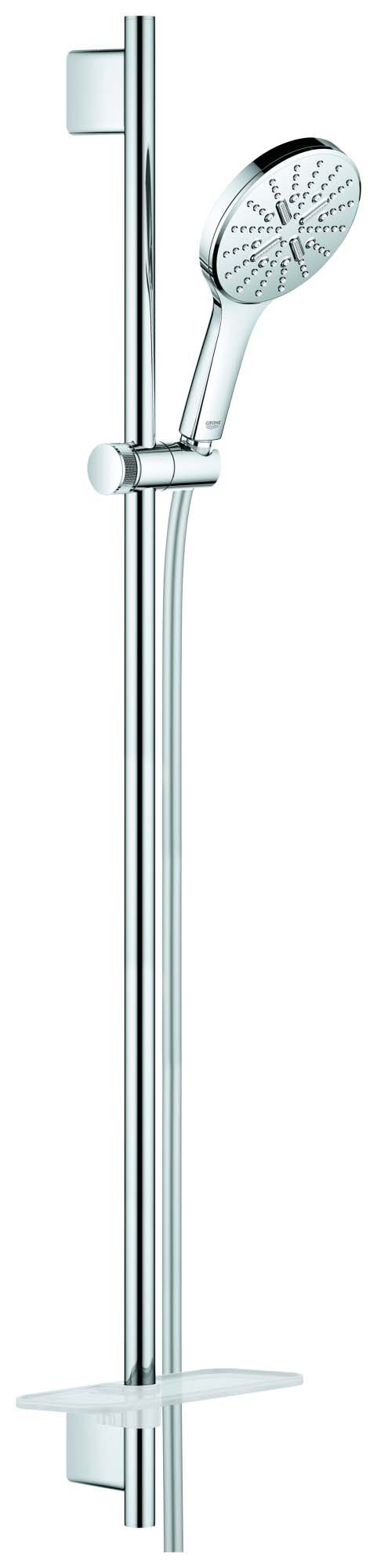 Grohe Rainshower SmartActive 130 Brauseset  26578000 chrom, Brausestange 900mm, 3 Strahlarten