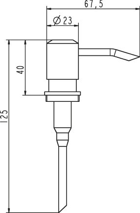 Ideal Standard Ersatzpumpe für Lotionspender, H960002A4 Gold