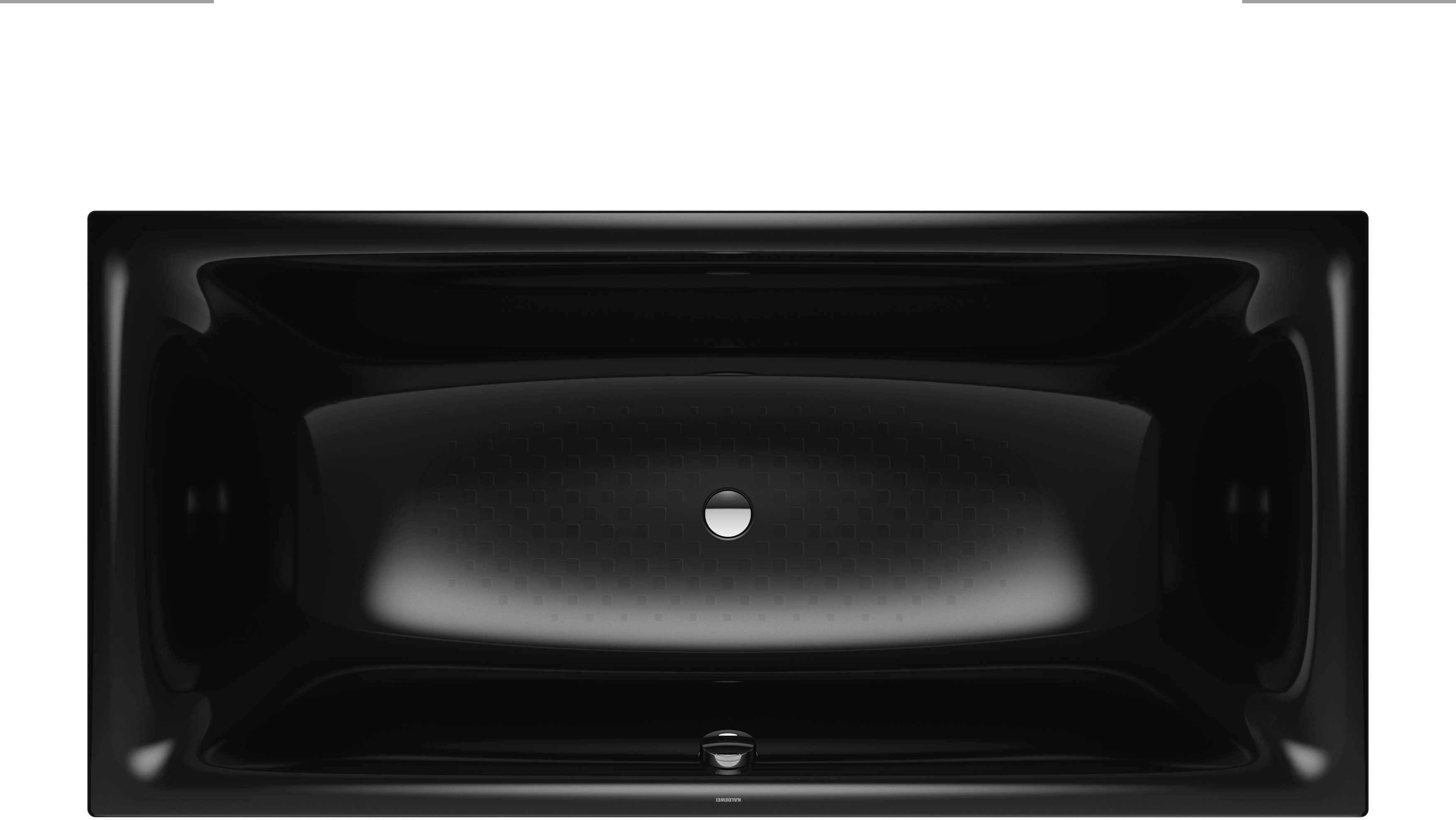 Kaldewei Silenio Badewanne 267634010701 180x80cm, Vollantislip, schwarz