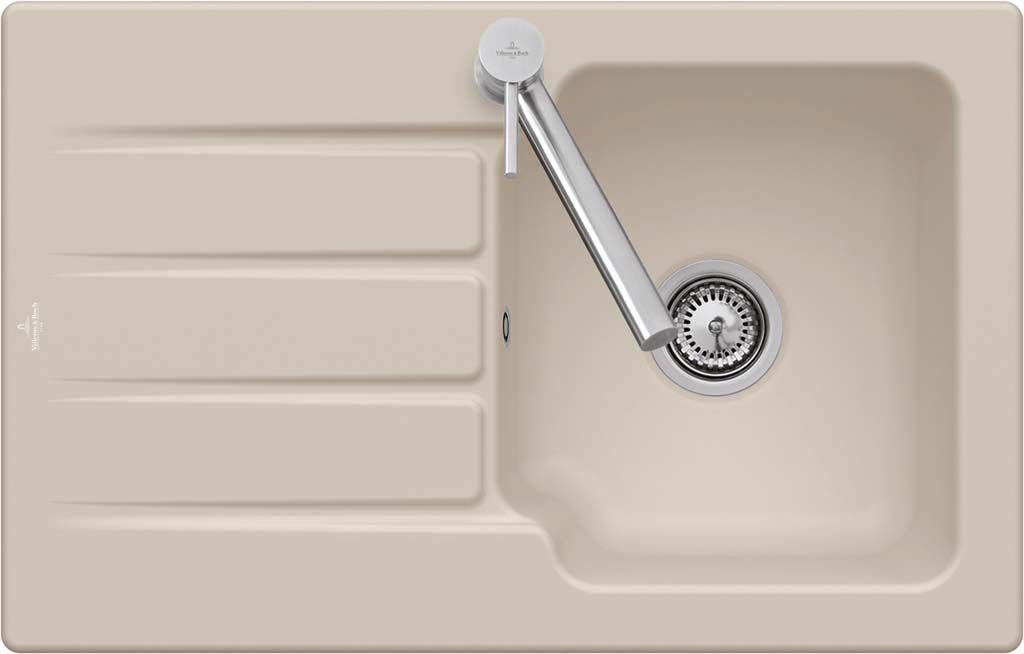 Villeroy und Boch Architectura Spüle 334002KD Fossil, Ablaufgarnitur mit Excenterbetätigung