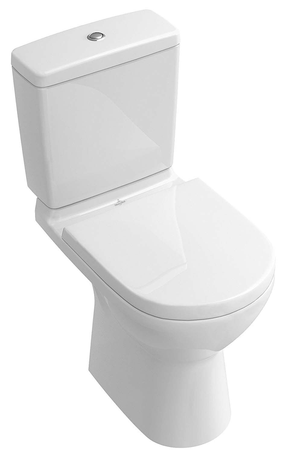 Villeroy und Boch O.novo Stand-Tiefspül-WC 5661R0T2 36 x 67 cm, Abgang waagerecht, für Kombination, weiß AntiBac C-Plus