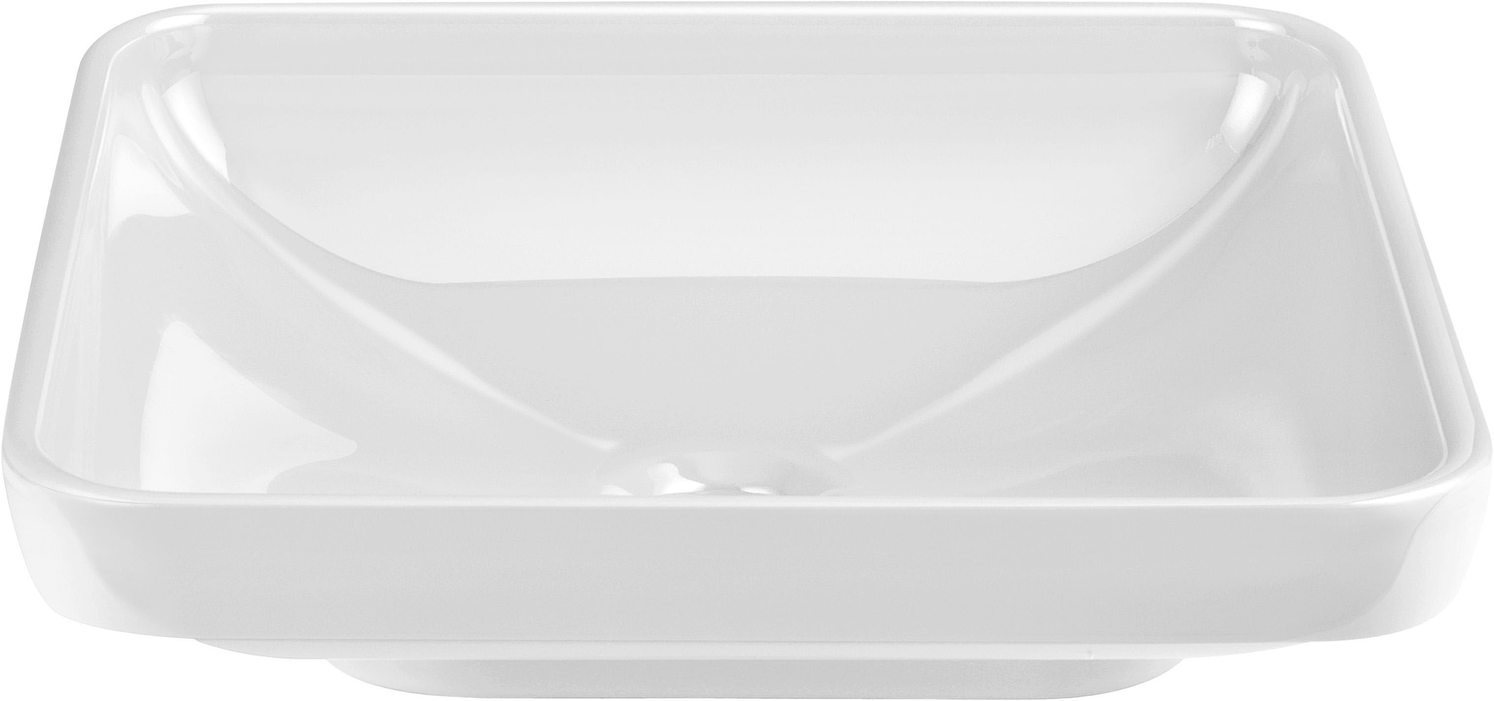 Vitra Water Jewels Waschtisch 4442B403-1361 56x36,5/59,5x39,5cm, ohne Überlauf/Hahnloch, weiß VC