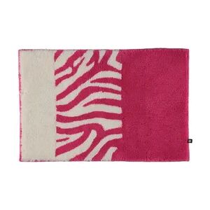 Rhomtuft Badteppiche Zebra fuchsia-weiss - 1403 Badematten Rosegold