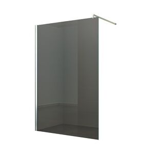 Duschabtrennung Walk-In Seitenwand Breite: 40 cm Glas: Grauglas