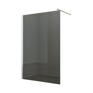 Duschabtrennung Walk-In Seitenwand Breite: 60 cm Glas: Grauglas