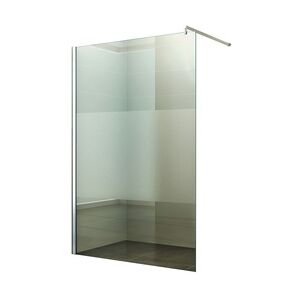 Duschabtrennung Walk-In Seitenwand Breite: 40 cm Glas: Teilsatiniert