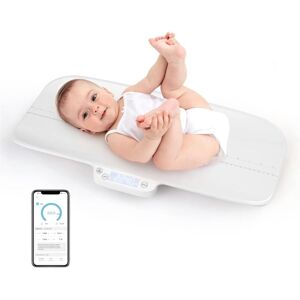 COSTWAY Babywaage Digtal, multifunktionale Bluetooth Kinderwaage bis 30kg Tragkraft, Säuglingswaage Stillwaage Tierwagge mit 4 Messmodi, Gewichts- und