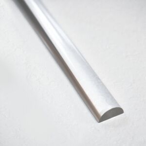 WITEN&NOCK Dusche Acryldichtung Acrylstab Wasserabweiser Halbrundstab Schwallschutz 7,5 mm Länge 100 cm