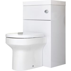 Hudson Reed - Cluo - 2-in1 Kombination aus Toilette und Waschbecken Weiß