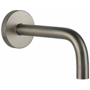 GESSI Emporio Via Tortona Wand-Waschtisch-Auslauf mit 1/2 Anschluss für separaten Einhebelmischer, Ausladung 166 mm, 38780031, Farbe: Finox Optik