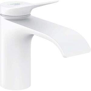 hansgrohe Einhebelmischer Waschtisch Standventil kalt ohne Ablaufgarnitur Vivenis ComfortZone 80 mattweiß - Weiß