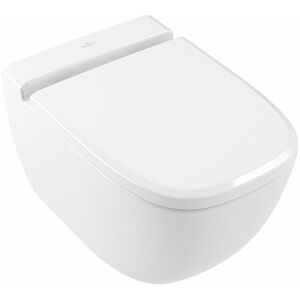 Villeroy & Boch Antheus wc 4608R0 spülrandlos, 375 x 560 mm, wandhängend, Abgang waagerecht, Spülwasserbedarf 3/4,5 Liter, Farbe: Matt Stone White Ceramicplus