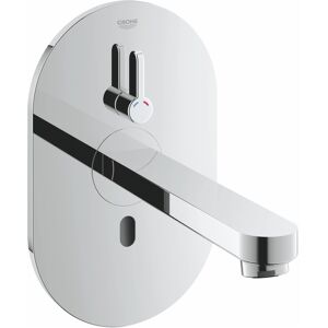 Grohe Infrarot-Elektronik für Waschtisch Eurosmart CE 36315, mit Mischung, Fertigmontageset für UP-Einbaukasten 36 339 001, mit Steckertrafo 100-230 V AC, 50-60 Hz, 6 V DC, Ausladung 170 mm, chrom