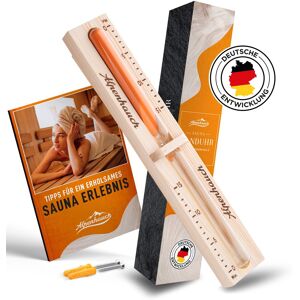 Alpenhauch Sauna Sanduhr 15 Minuten Aus 100% Naturholz - Edle Saunauhr Mit Ultra - Sehr Gut Naturholz