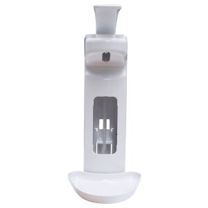 Euraneg GmbH Euraneg Desinfektionsspender Multi-Use, manuell, 500 ml - 1 Liter, Praktischer Desinfektionsmittelspender mit Armhebel, Farbe: weiß