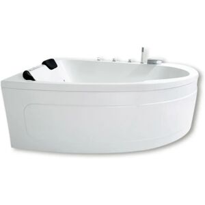 Caribia Delta XL Premium Whirlpool 180 x 130 cm mit Schürze, für Ecke links