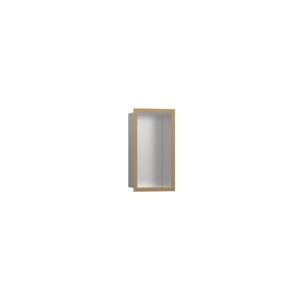 Hansgrohe XtraStoris Individual Wandnische Edelstahl gebürstet mit Designrahmen, 300x150x100 mm, 56094, Farbe: Brushed Bronze