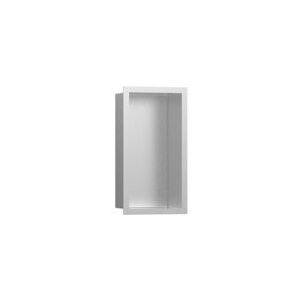 Hansgrohe XtraStoris Individual Wandnische Edelstahl gebürstet mit Designrahmen, 300x150x100 mm, 56094, Farbe: Edelstahl gebürstet