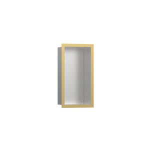 Hansgrohe XtraStoris Individual Wandnische Edelstahl gebürstet mit Designrahmen, 300x150x100 mm, 56094, Farbe: Polished Gold Optic