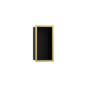 Hansgrohe XtraStoris Individual Wandnische Mattschwarz mit Designrahmen 300x150x100 mm, 56095, Farbe: Polished Gold Optic