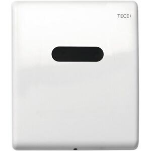 TECE GmbH TECEplanus Feinmontageset, Elektronik Urinal, 6-V-Batterie, 92423, Farbe: weiß, Tasten chrom glänzend