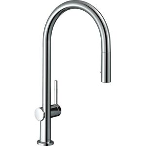 Hansgrohe Talis M54 Einhebel-Küchenmischer 210, Ausziehbrause, 2 Strahlarten, Eco, 72842, Farbe: Chrom