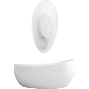 Villeroy und Boch AG Villeroy & Boch Badewanne Quaryl Oval Aveo New Generation UBQ194AVE9T1V-01 1900x950mm, freistehend, nahtlos, vormontierter Multiplex Trio, weiß, Glanz, Farbe: weiß-alpin