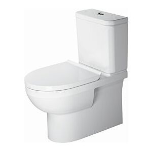 Duravit No. 1 Stand-Tiefspül-WC Kombination 2182092000 4,5 Liter mit HygieneGlaze, weiß, 36,5x65cm, Rimless, weiß