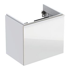 Geberit Acanto Waschtischunterschrank 500614012 Compact,59,5x53,5x41,6cm,Glas weiß-weiß hochglanz